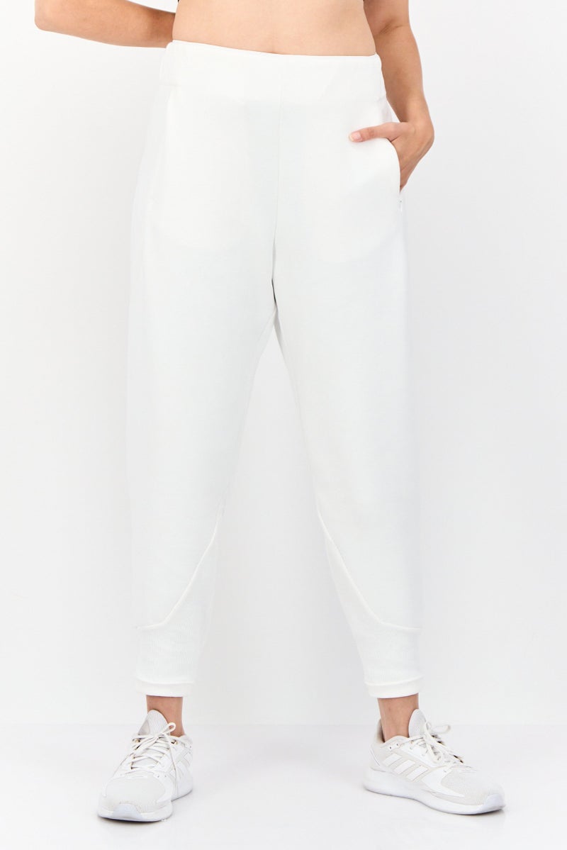 Adidas Women Regular Fit Outdoor Sweatpants, White  - Image 1
