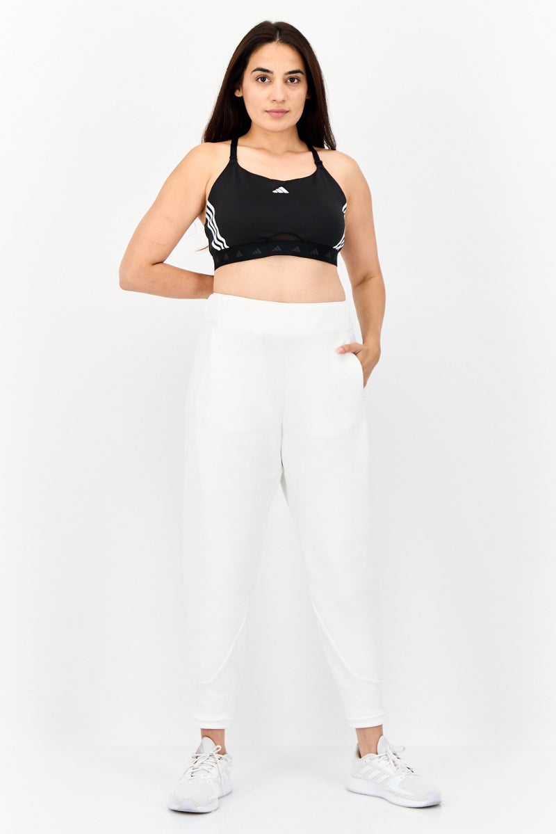 Adidas Women Regular Fit Outdoor Sweatpants, White  - Image 4