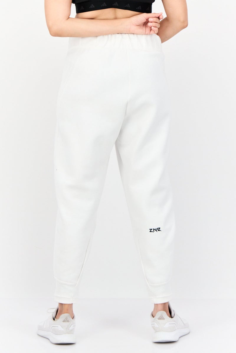 Adidas Women Regular Fit Outdoor Sweatpants, White  - Image 3