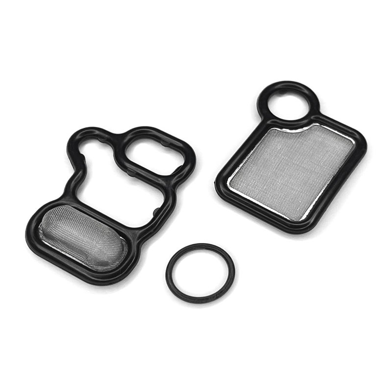 SWQS VVT VTEC Solenoid Gasket Valve Cover Set with Spool Valve Filter Screen for 2002-2015 Honda Civic Accord CR-V Element Fit Crosstour, Acura RSX TSX RDX, Replaces 15845-RAA-A01 91319-PAA-A01 - Image 1