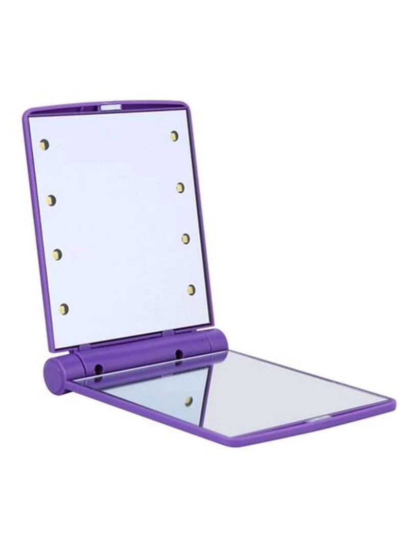 Generic - Cosmetic LED Mini Mirror Make up Compact Handbag LED Pocket Folding Mirror - Image 1