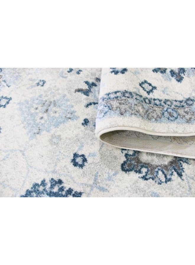 HANDPICKED FURNITURE Ultra Soft Area Carpets For Bed Room Living Room And Dining Room Anti-Slip Floor Carpets Easy To Clean 200 X 300 Cm 66 X 98 Ft - Blue - Image 5