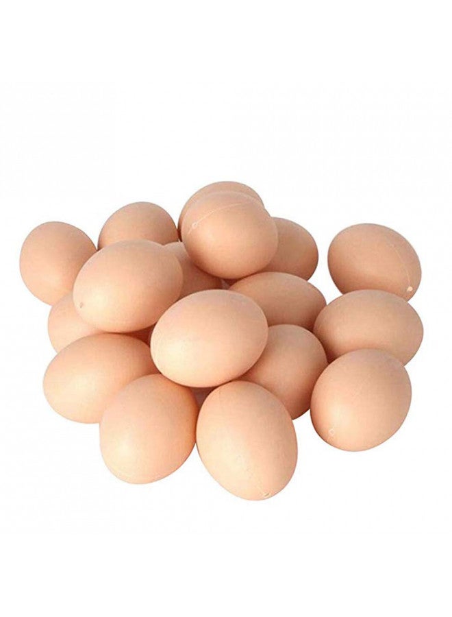 Haawooky 20 PCS Plastic Fake Eggs for DIY Easter Eggs, Painting and Realistic Egg - Image 1