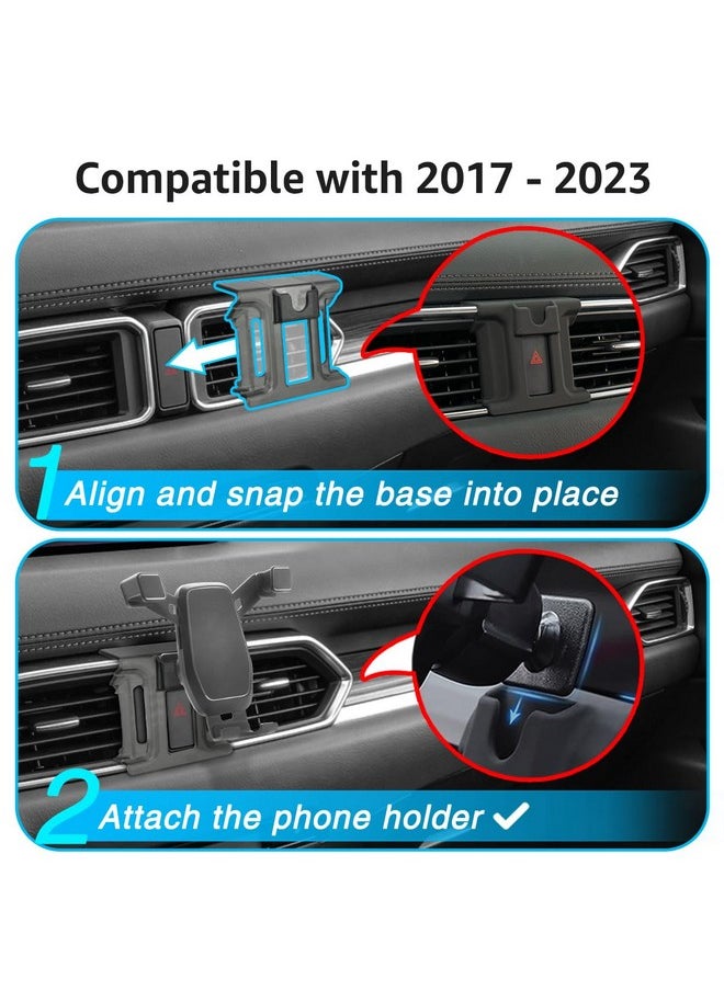 Phone Holder Compatible With Cx5 Phone Mount Upgrade Gravity Auto Lock Stable Easy To Install Accessories 2017 2018 2019 2020 2021 2022 2023