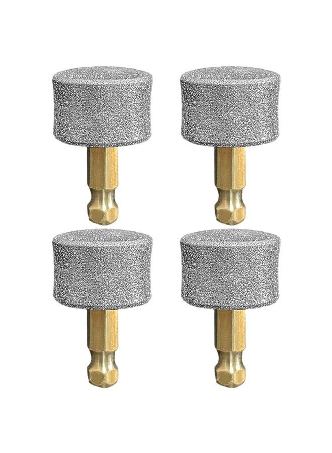 HOUSEEN Dog Nail Grinder Replacement Head, 4 Pack Pet Nail Grinder Diamond Tip Replacement Professional Dog Claw Smoothing Grinder Bits, Safe and Painless Replaceable Diamond Nail Grinder Tips - Image 1