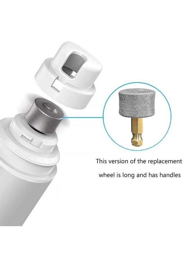 HOUSEEN Dog Nail Grinder Replacement Head, 4 Pack Pet Nail Grinder Diamond Tip Replacement Professional Dog Claw Smoothing Grinder Bits, Safe and Painless Replaceable Diamond Nail Grinder Tips - Image 3