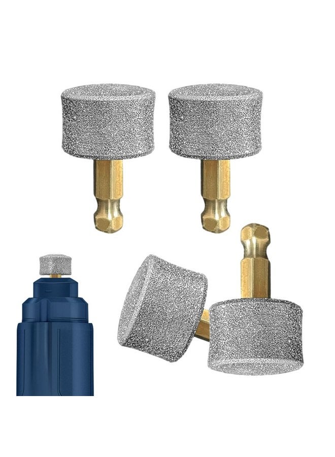 HOUSEEN Dog Nail Grinder Replacement Head, 4 Pack Pet Nail Grinder Diamond Tip Replacement Professional Dog Claw Smoothing Grinder Bits, Safe and Painless Replaceable Diamond Nail Grinder Tips - Image 2