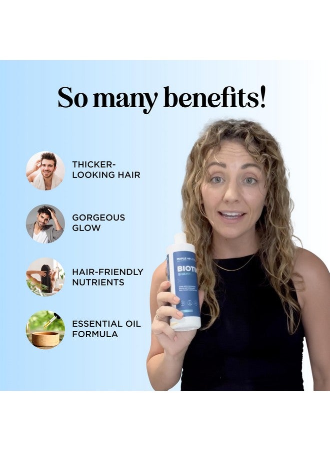 Maple Holistics Honeydew Maple Holistic Unisex Biotin Shampoo With B-Complex Formula For Hair Loss Removes (8 Oz) - Image 3