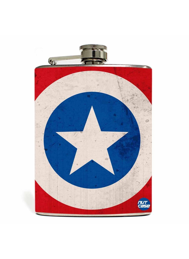 Nutcase Designer Hip Flask 9 Oz Nutcase with Free Funnel Along  - Image 1