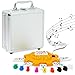Yinlo Mexican Train Domino Set with Sound Effect Dominoes Set for Travel 91 Tiles Double 12 Colored Dominoes Travel Game Set with Aluminum CaseAdult Edition - Image 2