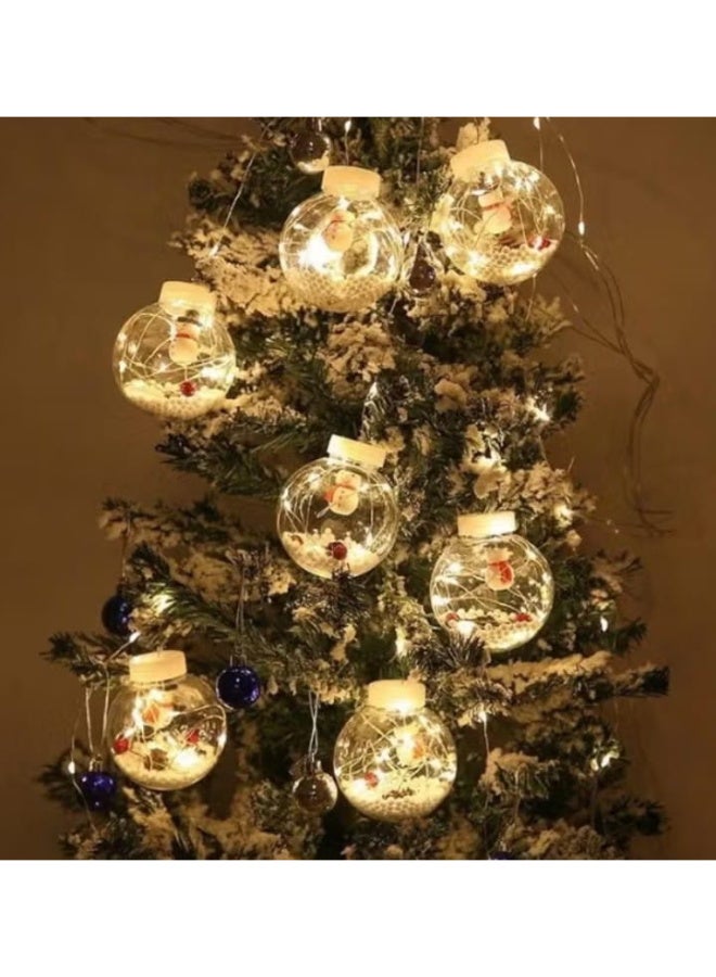 LED Christmas Lights String, 3 Meters Christmas Lights, Santa/Snowman/Christmas Tree Decoration Lamp (Warm White Light) - Image 3