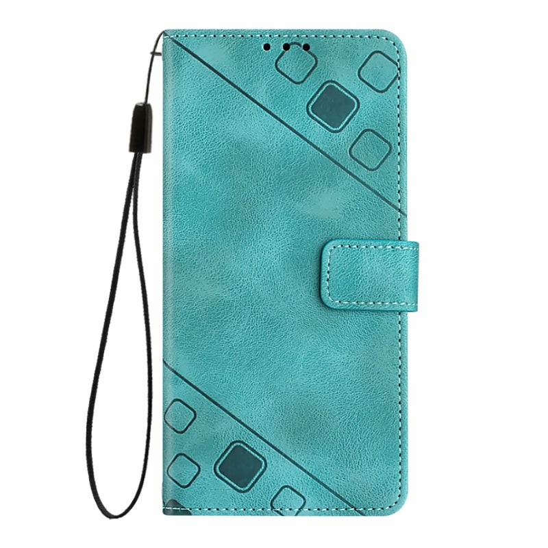 HuHa Protective Cover For iPhone 16 Pro Max Skin-feel Embossed Leather Phone Case(Green) - Image 3