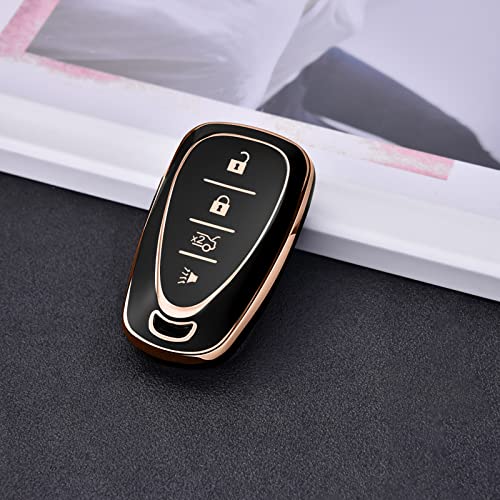 ELOHEI for Chevy Key Fob Cover Case TPU Protector Holder for Chevrolet 2020 2019 2018 2017 2016 Chevy Malibu Camaro Cruze Traverse Trailblazer Spark Equinox Sonic Volt Bolt(Fits 4 Buttons) - Image 3