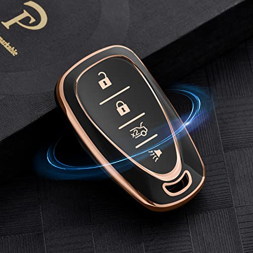 ELOHEI for Chevy Key Fob Cover Case TPU Protector Holder for Chevrolet 2020 2019 2018 2017 2016 Chevy Malibu Camaro Cruze Traverse Trailblazer Spark Equinox Sonic Volt Bolt(Fits 4 Buttons) - Image 4