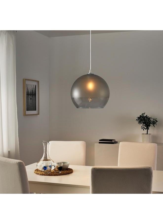 Zaboon Pendant Lamp Shade, Frosted Glass/Grey, 30 Cm  - Image 2