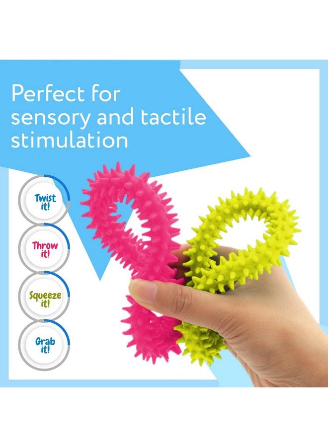IMPRESA Original Monkey Spiky Sensory Ring / Bracelet Fidget Toy (Pack Of 3) No Bpa Phthalate Latex Fidgets Toys / Stress Rings For Children And Adults By Impresa Products  - Image 3