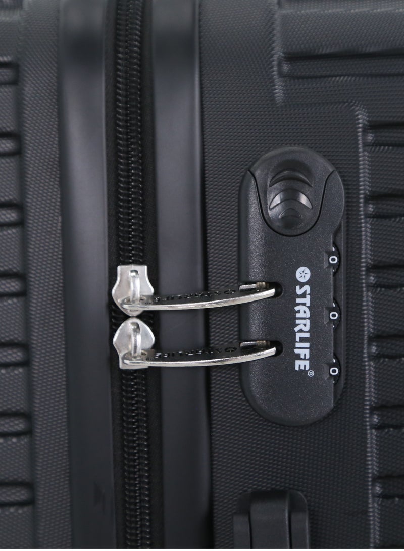 STARLIFE 3 Piece ABS Hard side Trolley Luggage Set Spinner Wheels with Number Lock - Image 4