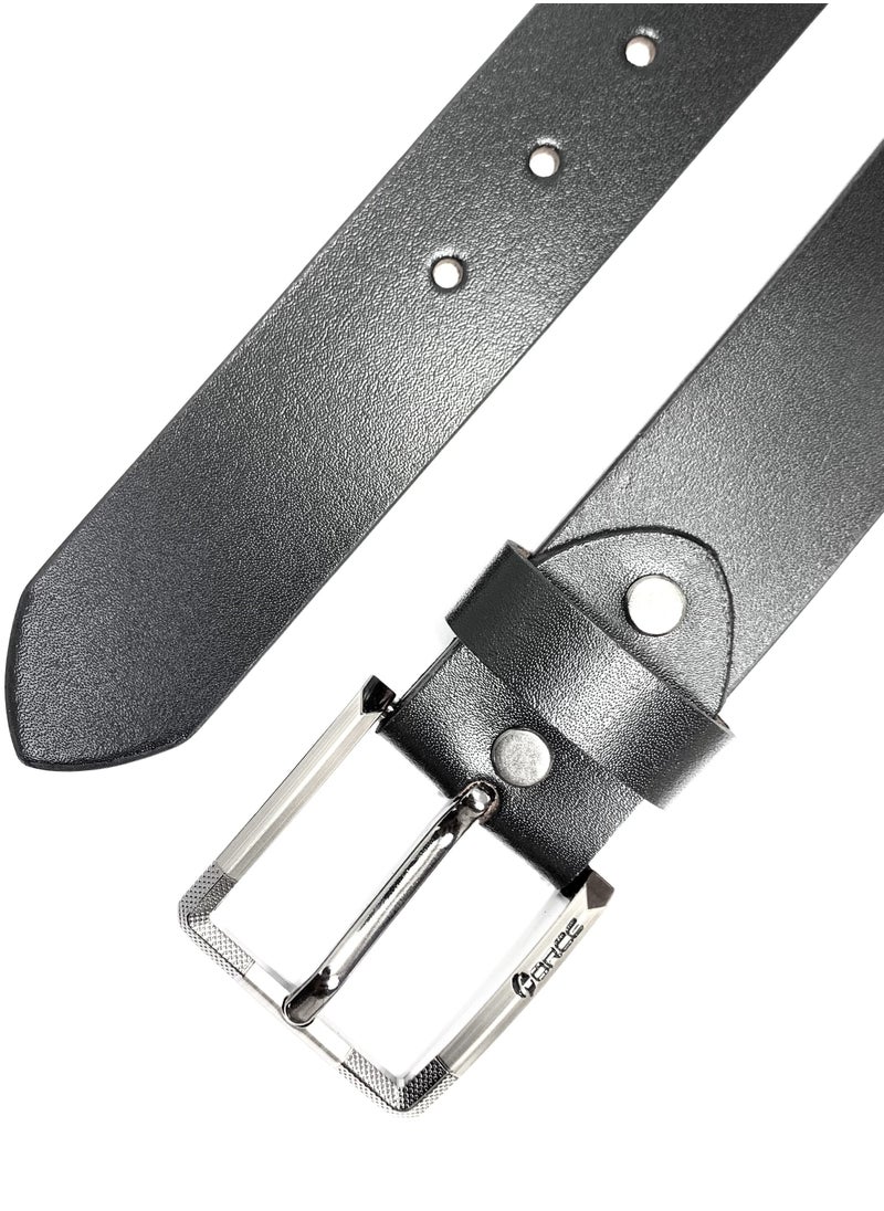 FORCE Force Genuine Leather Belt Men - Semi-Casual Men's Belt & Party Wear Belt, Casual Outfits, Gifts - Black & Brown Men’s Leather Belt for Men  - Image 4