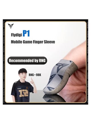 اثنين من قطعة P1 لايت الترا رقيقة فائقة التوصيل الفضة إصبع خط القضية ، تنطبق على الهاتف المحمول لعبة pubg ، أوصت RNG 98k ( pubg المهنية لاعب ) - view 2