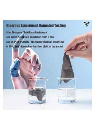 اثنين من قطعة P1 لايت الترا رقيقة فائقة التوصيل الفضة إصبع خط القضية ، تنطبق على الهاتف المحمول لعبة pubg ، أوصت RNG 98k ( pubg المهنية لاعب ) - view 5