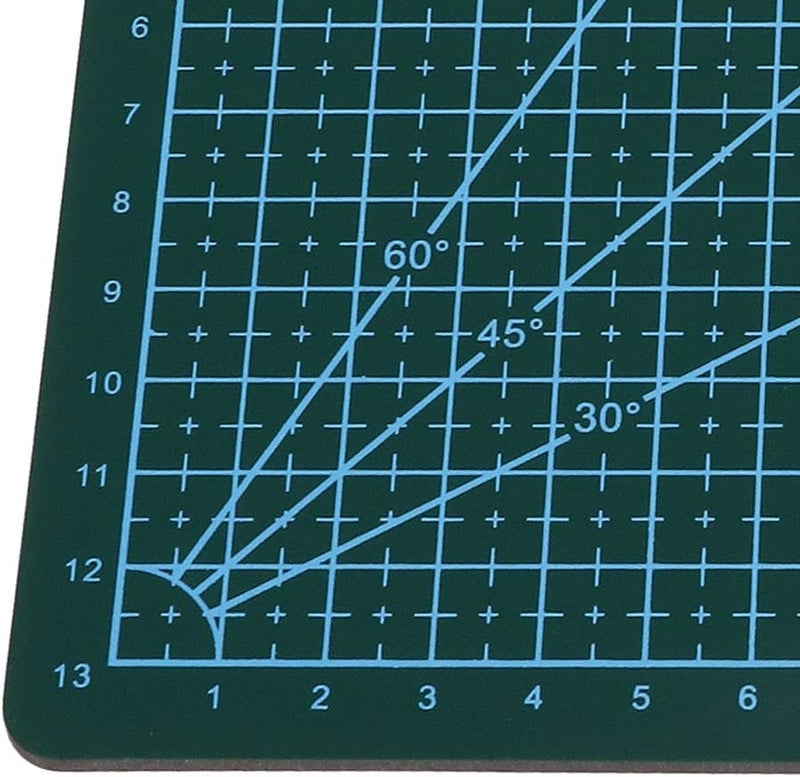 GLOGLOW Self Healing Cutting Mat, A5 Double Sided Rotary Cutting Board for Sewing Crafts Hobby Fabric Precision Scrapbooking .3 x 5.9inch(Green) - Image 3