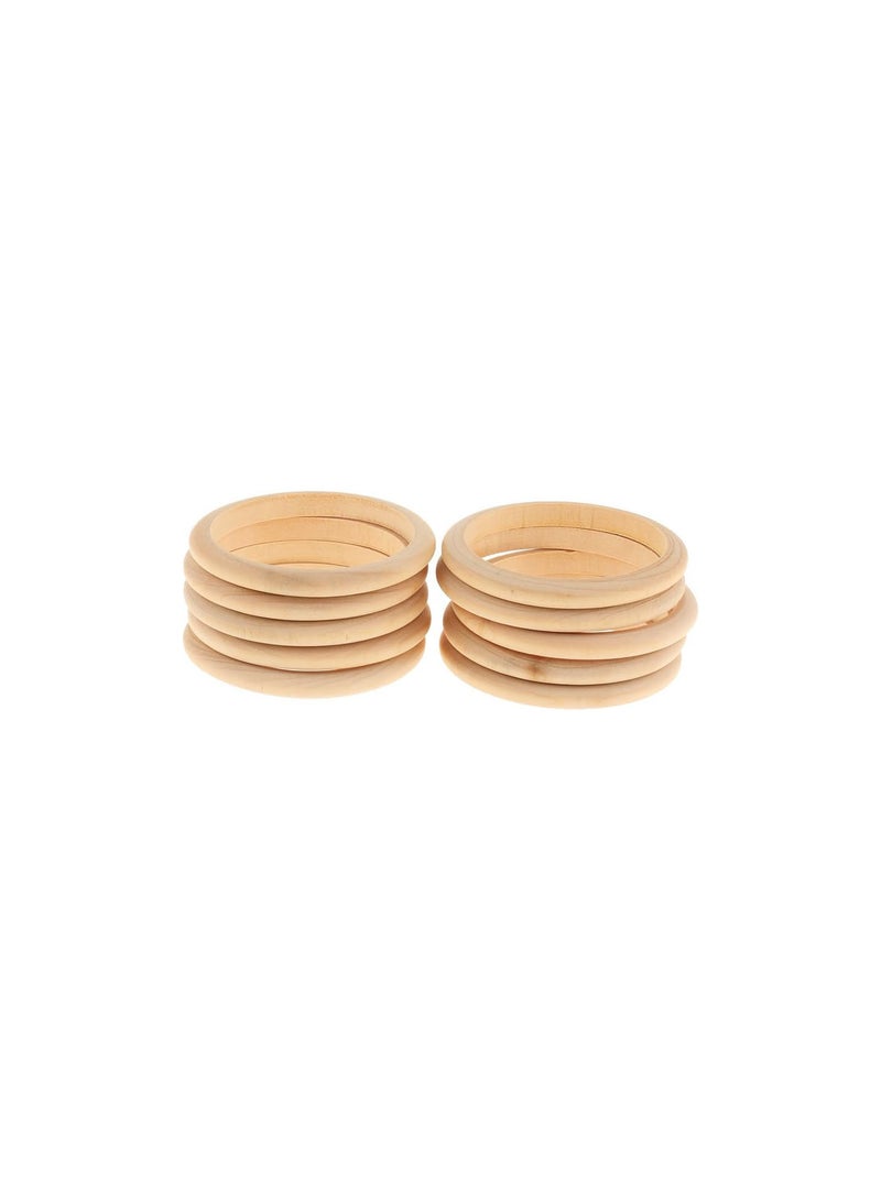 GGOOT 16PCS 0.31ih 0.87ih Width Unfinished Natural Wood Wooden Blank Cuff Bracelet Bangle DIY Jewelry Findings - Image 5