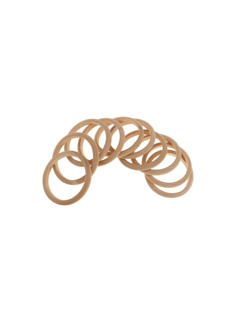 GGOOT 16PCS 0.31ih 0.87ih Width Unfinished Natural Wood Wooden Blank Cuff Bracelet Bangle DIY Jewelry Findings - Image 2