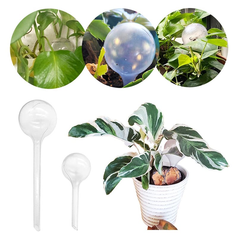Irrmshr 10 Pack Clear Plant Watering Globes,Plastic Self Watering Bulbs for Indoor Plants,Garden Water Device Automatic Plant Waterer Indoor Outdoor - Image 5