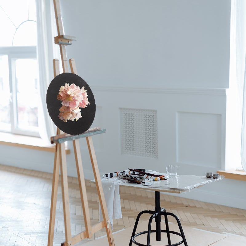 1Pc Artist Blank Stretched Canvas Simple Oil Painting Wrap Frame Black Painting Board - Image 4