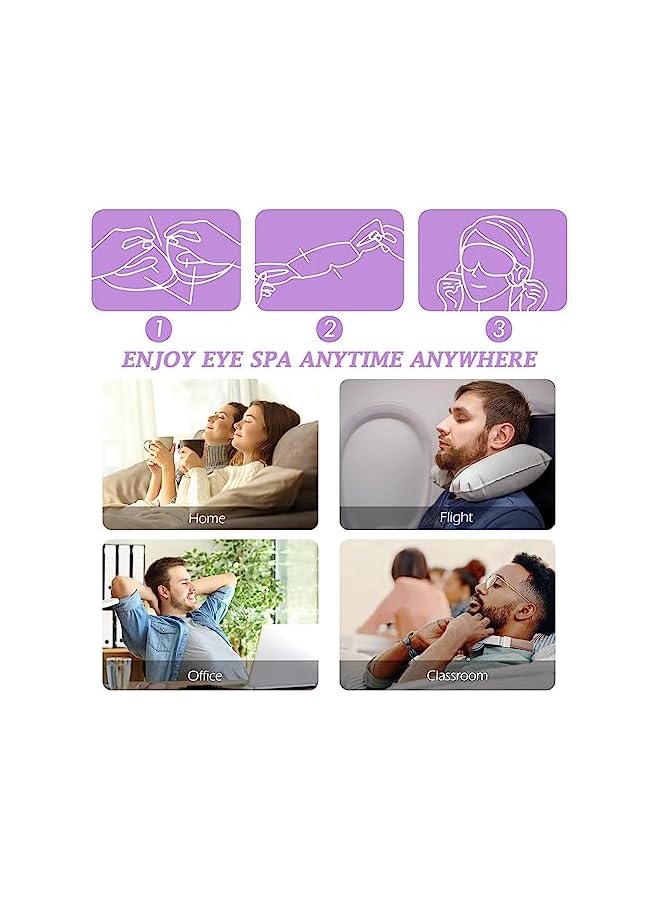 10 Packs Steam Eye Mask, Disposable Hot Compress Self-Heating Warm Sleeping Mask, Warm Compress Relief for Eye Fatigue and Puffiness,for Home,Sleep, Travel Essentials - Image 3