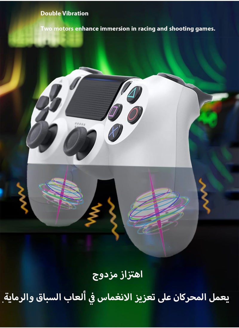 Sony Corporation - Dualshock Wireless Controller For PS4, Bluetooth High Performance Gamepad With Dual Motor Feedback - Glacier White - Image 1