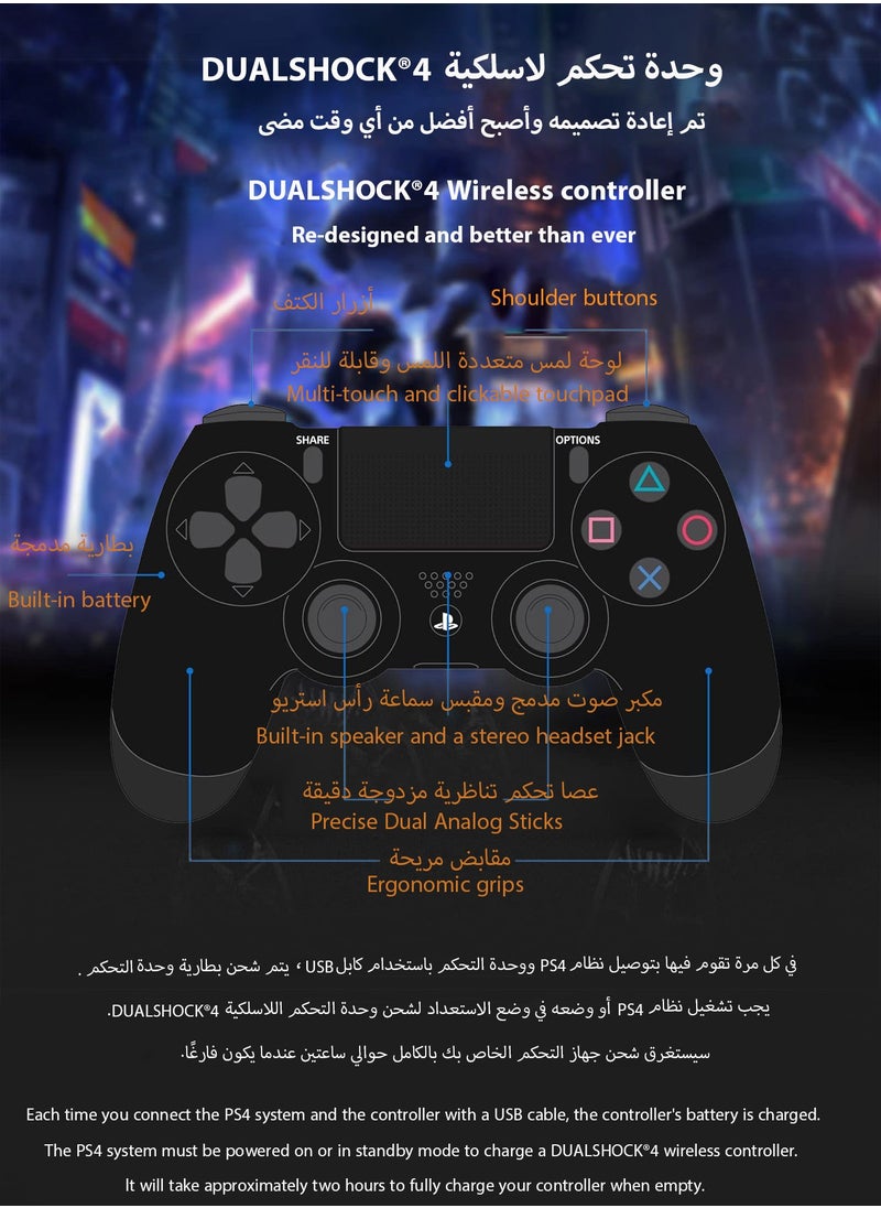 Sony Corporation - Dualshock Wireless Controller For PS4, Bluetooth High Performance Gamepad With Dual Motor Feedback - Glacier White - Image 1