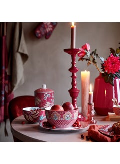 Pip Studio Flower Festival Red Porcelain Bowl 18 cm  - Image 2