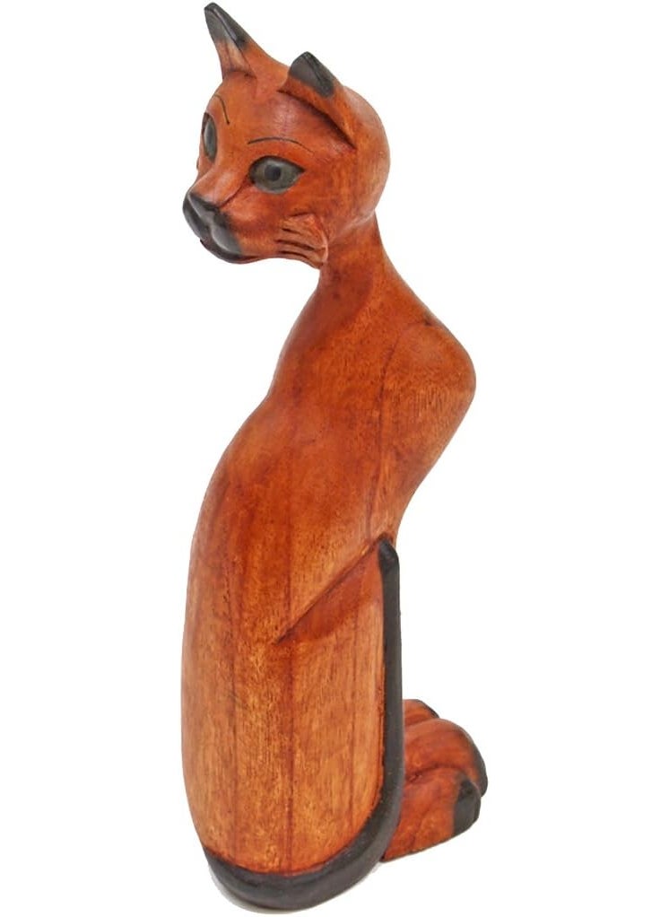 JustPaperRoses Valentines Day or 5th Wedding Wood Cat 