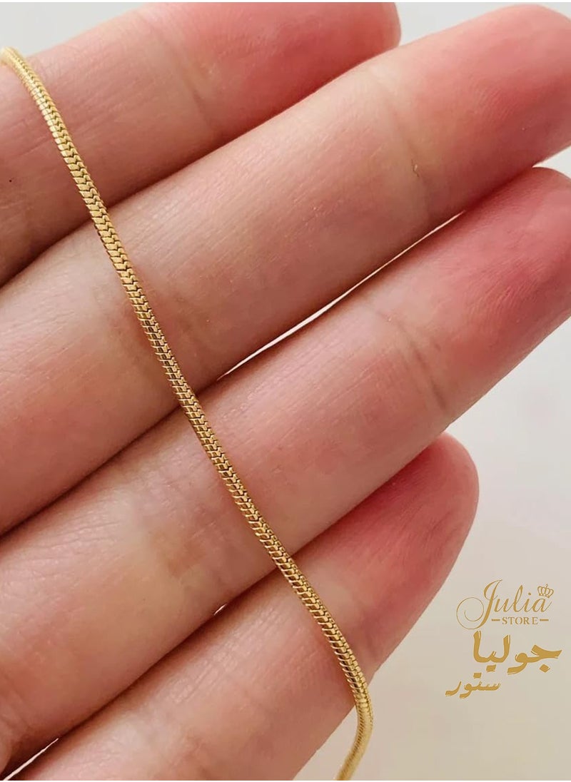 أساور من الفولاذ المقاوم للصدأ مطلية بالذهب عيار 18 قيراطًا، عصرية وأنيقة، الأكثر مبيعًا، أساور رفيعة على شكل ثعبان رقيق، سلسلة متعرجة بسيطة - pzsku/ZB14967578763432E365EZ/45/_/1727998050/fdc47b1a-5674-4920-ace4-ab84f04a7d51