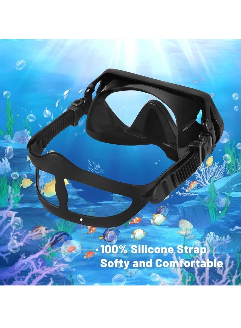 ZNARO Adult Snorkeling Mask, 180° Panoramic Diving Mask with Anti-Fog Leak Proof Design, Shatter Resistant PC Lens and Soft Silicone Skirt, for Scuba Diving, Snorkeling and Underwater Swimming - Image 3