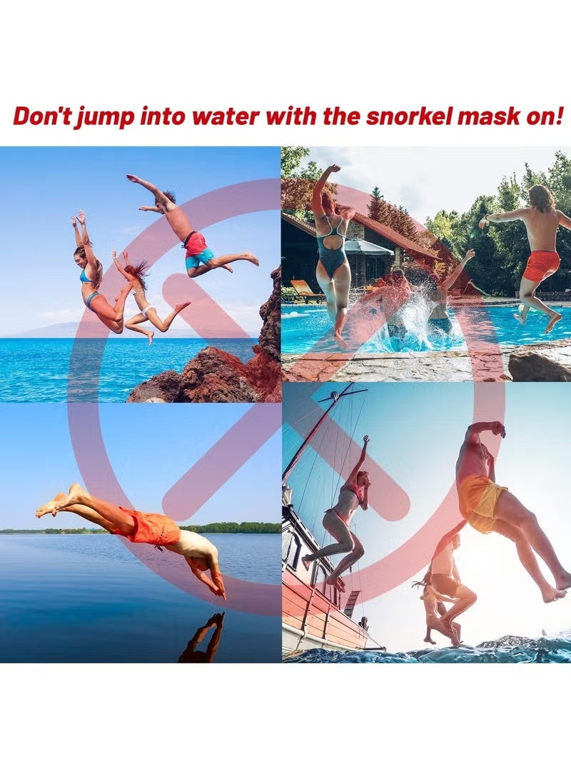 ZNARO Adult Snorkeling Mask, 180° Panoramic Diving Mask with Anti-Fog Leak Proof Design, Shatter Resistant PC Lens and Soft Silicone Skirt, for Scuba Diving, Snorkeling and Underwater Swimming - Image 5