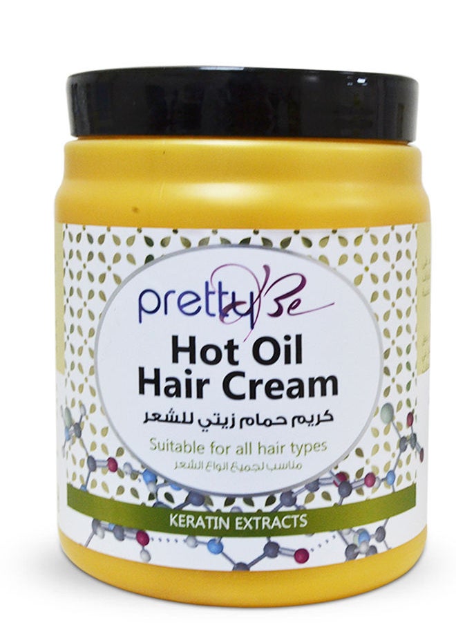 Pretty Be - Hot Oil Hair Cream With Keratin Extracts, Suitable For All Hair Types - 1000ml - Image 1