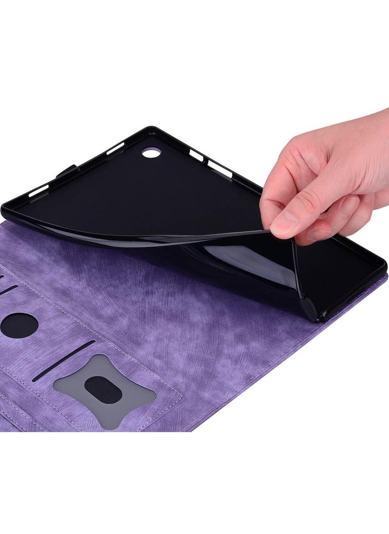 Stand Tablet Protective Cover Compatible with Xiaomi Redmi Pad SE 11inch 2023 Shockproof PU Leather Embossed Folding Stand Protective Cover Flip Case Card Slot Tablet PC Case - Image 5