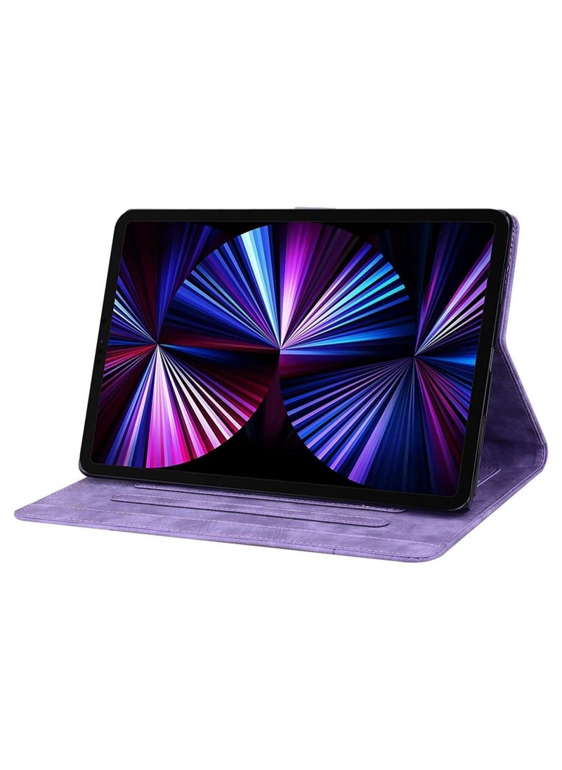 Stand Tablet Protective Cover Compatible with Xiaomi Redmi Pad SE 11inch 2023 Shockproof PU Leather Embossed Folding Stand Protective Cover Flip Case Card Slot Tablet PC Case - Image 4