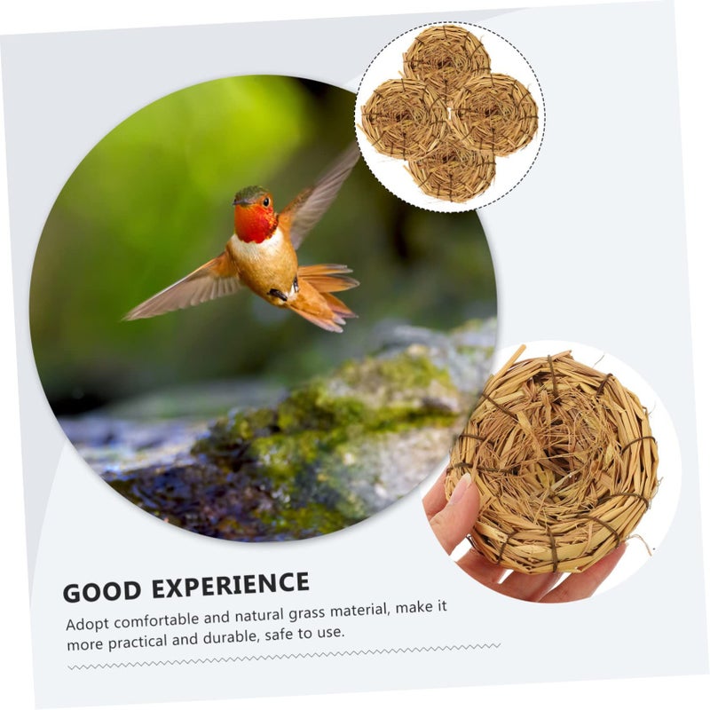 Handmade Natural Bird Nest 5pcs for Garden Pet Home Decor - Image 5