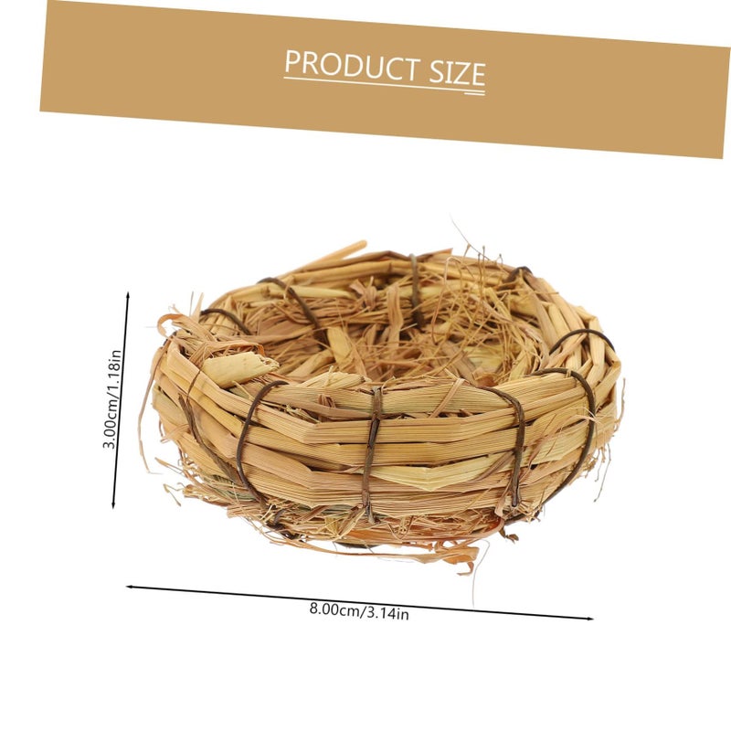 Handmade Natural Bird Nest 5pcs for Garden Pet Home Decor - Image 3