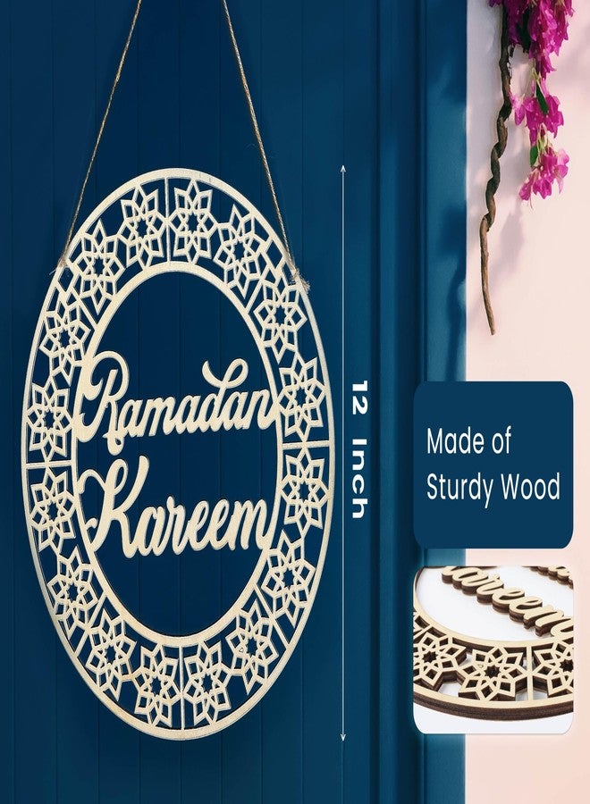 OLEEK Ramadan Door Wreath (12in) Ramadan Mubarak Sign - Ramadan Decorations for Home 2026 - Ramadan Wreath for Front Door - Ramadan Sign - Ramadan Door Decoration - Ramadan Decor -Ramadan Door Sign - Image 5