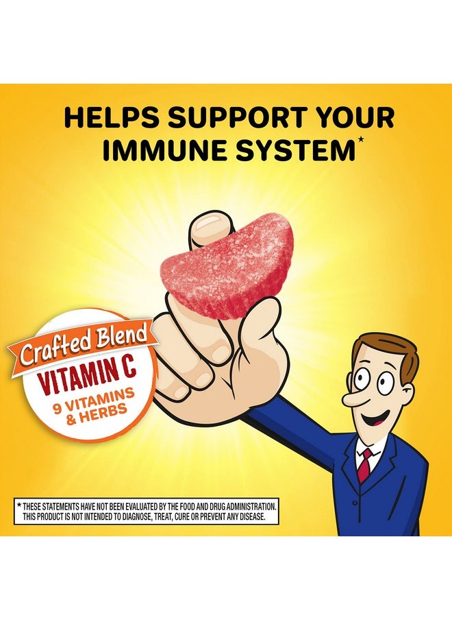 Airborne Vitamin C 750Mg (Per Serving) Assorted Fruit Gummies (42 Count In A Bottle) Gluten Free Immune Support Supplement With Vitamins C E Selenium  - Image 3