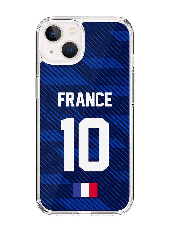 Stylizedd Classic Clear Case for Apple iPhone 15 , Hybrid Soft Case Flexible Edges Anti Drop TPU PC Gel Thin Transparent Cover [ Designed for Apple iPhone 15 ] - Football Team France World Cup 2026 - Image 1