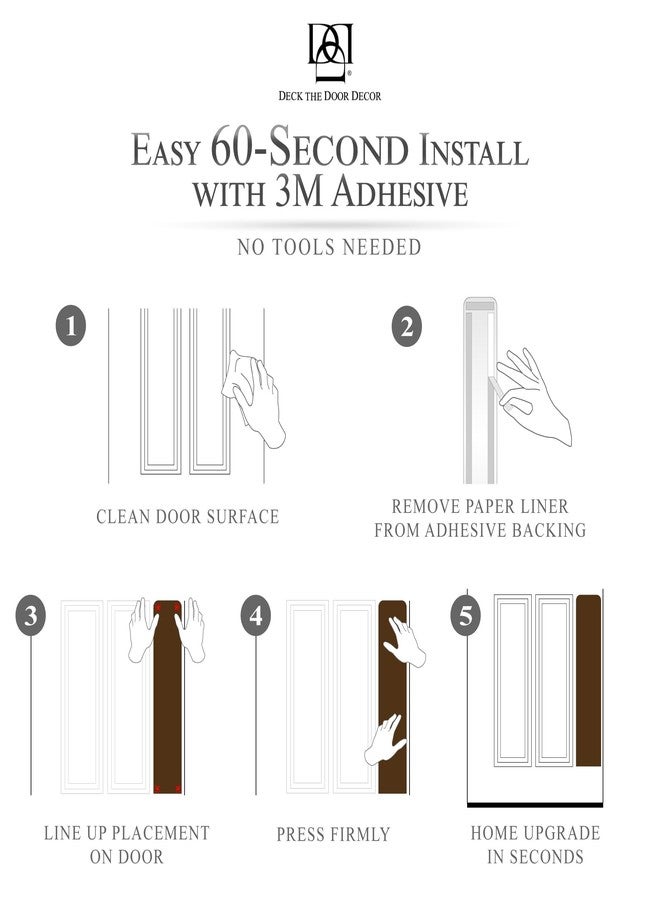 Deck the Door Decor Dog Scratch Door Protection Plate - Elegant Anodized Aluminum for All Door Types. Pet-Safe with Polished Edges and Rounded Corners. 3M Adhesive Mount - Satin Nickel 4x22in - Image 4