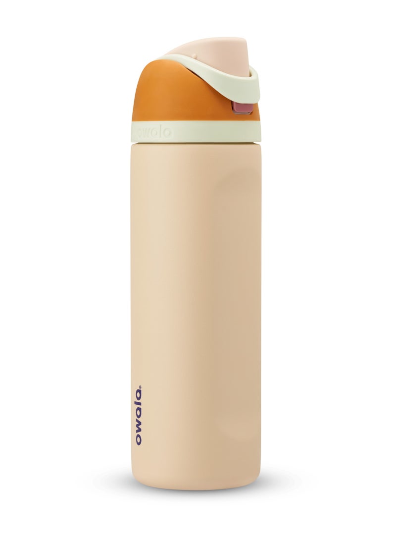 Owala - FreeSip Insulated Stainless Steel Water Bottle with Straw for Sports, Travel, and School BPA-Free Sports Water Bottle, 24 oz - Image 1