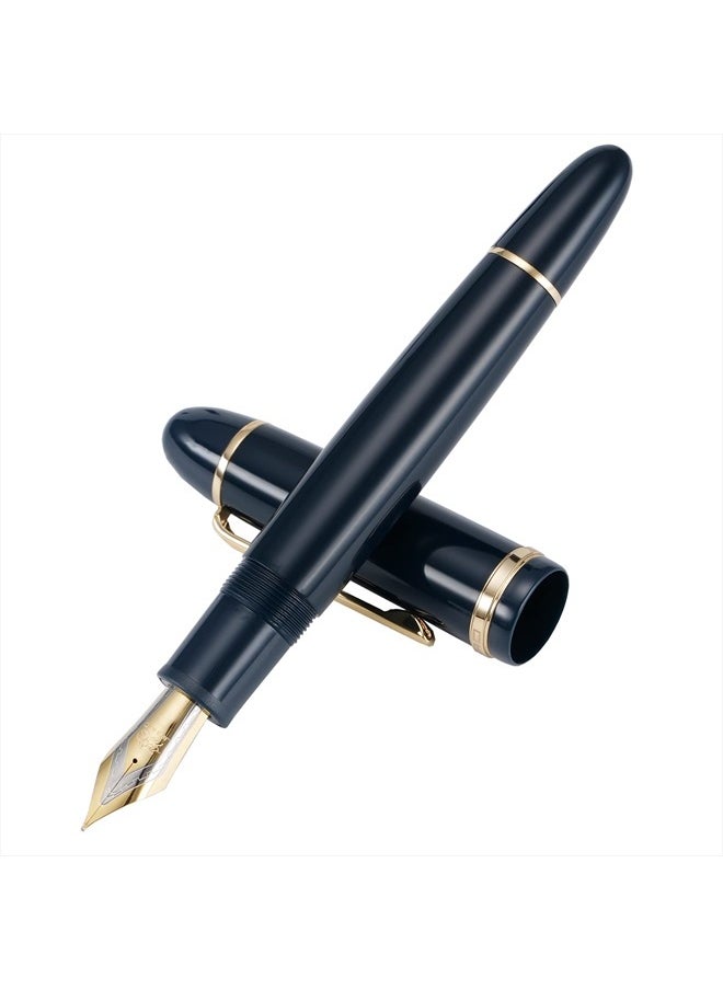 Jinhao X159 Fountain Pen #8 Medium Nib, Blue with Golden Clip Acrylic Big Size Writing Pen - pzsku/ZB149AD03C5EB3C44BFB9Z/45/_/1741159593/8eb1daa0-c477-45e9-8561-1de7230d2d2c