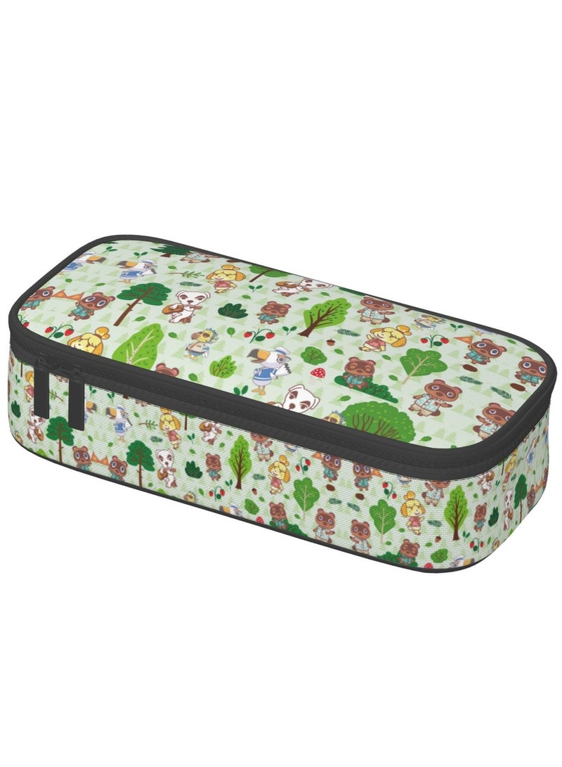 Multifunction Pencil Case-Large Capacity Pencil Bag 2 Compartments Storage Pouch with Zipper School Office Supplies - Image 1