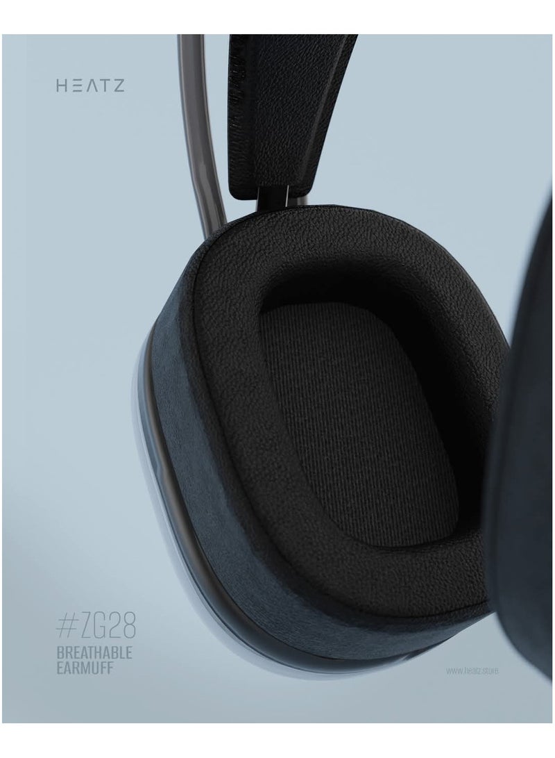 هيتز سماعة ألعاب بإضاءة RGB، ميكروفون مانع للضوضاء، ميكروفون مرن، منافذ USB و3.5 ملم أوكس - Image 4